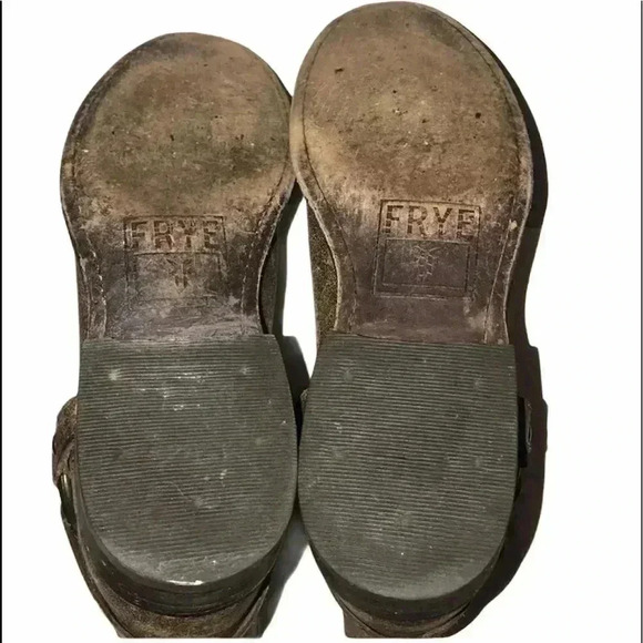 FRYE Wyatt Harness Short Boot Distressed Size 6 - Picture 5 of 8